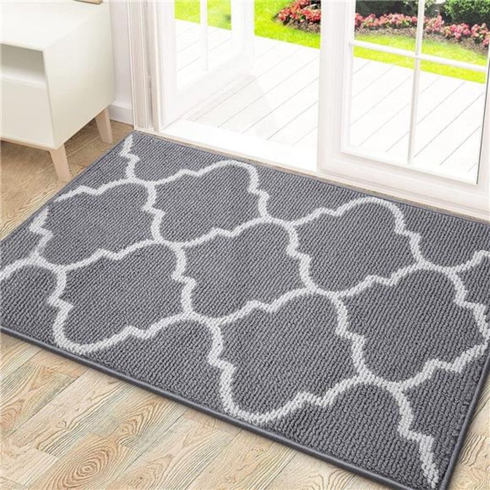 Indoor Door Mat, 32x20, Non-Slip Absorbent Resist Dirt Entrance Mat, Washable